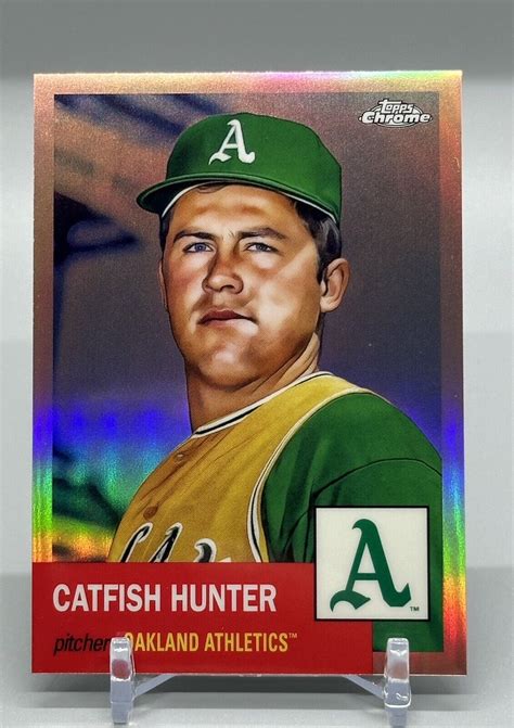 Topps Chrome Platinum Catfish Hunter Athletics Rose Gold