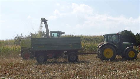 2018 Mais Häckseln mit Claas Jaguar 850 Steyr CVT 6195 John Deere