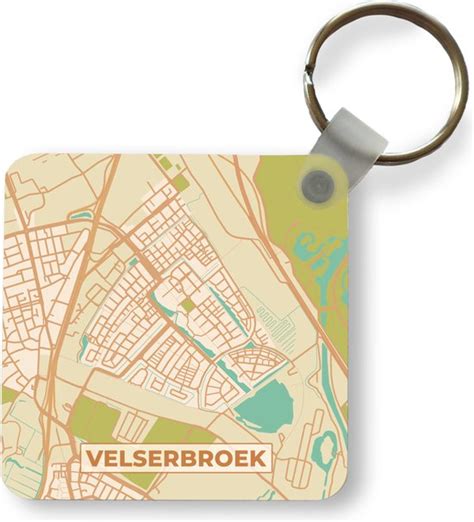 Sleutelhanger Uitdeelcadeautjes Kaart Plattegrond Stadskaart