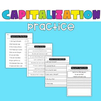 Capitalization Practice No Prep Dollar Deals By Texas Tinies Tpt