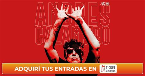 Andrés Calamaro se presenta en Posadas este 2 de noviembre con su gira