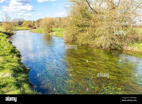 The Thames Path National Trail beside the infant River Thames 2 km from ...