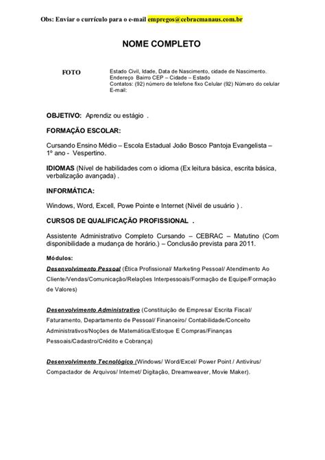 Sobre Mim No Currículo Exemplos - RETOEDU