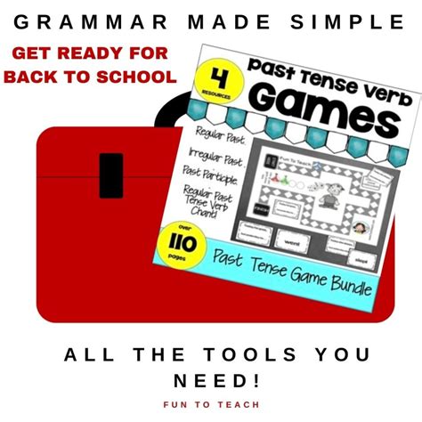 Past Tense Verbs A Fun Guide For Elementary Teachers Fun To Teach