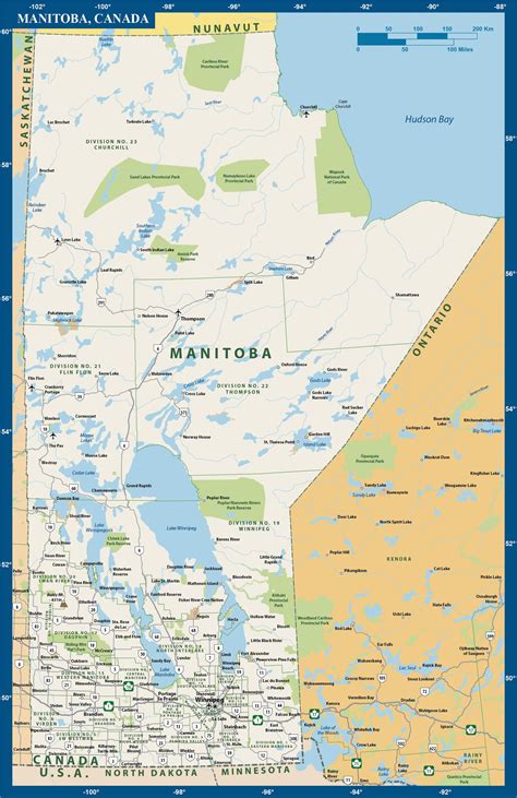 Manitoba Map Detailed at Herbert Yamasaki blog