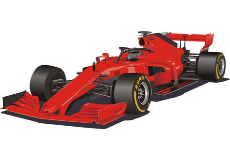 Red Formula 1 Race Car Png Transparent Clipartlib