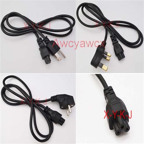 AC Power Adapter To IEC Plum Bossom C13 Kettle Lead Cable 2 3 Pin For