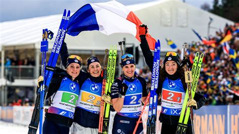 Biathlon Championnats du monde 2024 Les Bleues titrées sur le relais