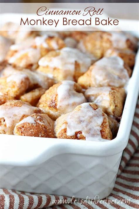 Cinnamon Roll Monkey Bread Bake Let S Dish Recipes