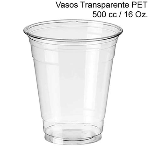 Vasos Plásticos Transparentes De 500 Cc