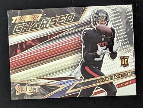 Drake London Atl Falcons Panini Select Turbo Charged Tur