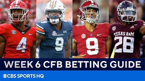 Picks For Every Top 25 Game In College Football [week 6 Betting Guide