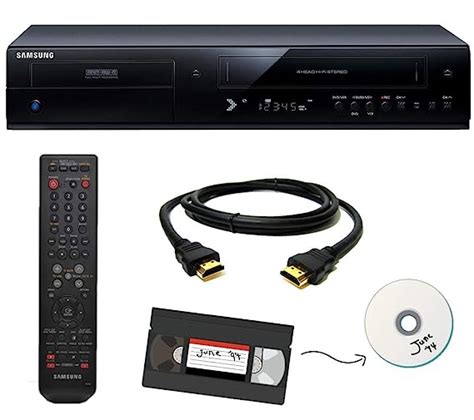 Samsung Vhs To Dvd Recorder Vcr Combo W Remote Hdmi Amazon In