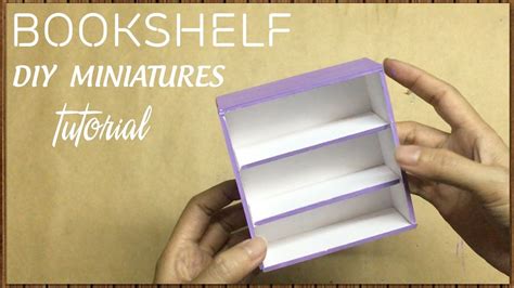 Diy Miniature Bookshelf Tutorial How To Make A Miniature Bookshelf