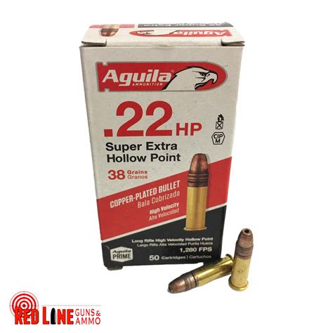 Aguilla 22 Super Extra Hollow Pointn Red Line Ammo