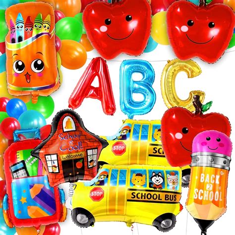amazoncom huge   school balloons arch set pack   abc