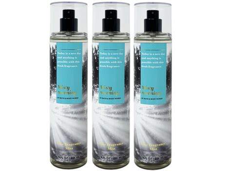 Bath And Body Works Misty Morning Fine Fragrance Mist Trio Gift Set