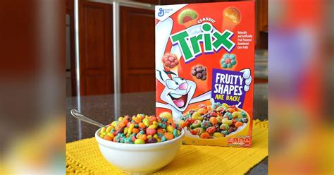 Trix Cereal Brings Back Its Fruit Shapes From The 90s News