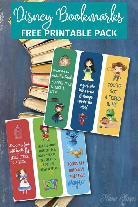 Printable Disney Bookmarks Mama Cheaps Disney Bookmarks Bookmarks