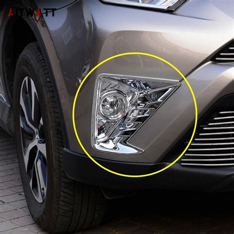 Aitwatt Front Fog Light Lamp Cover Trim Bezels Fit For Toyota Rav4 Rav