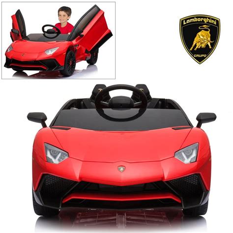 Elektroauto F R Kinder V Lamborghini Aventador Roadster Sv Rot