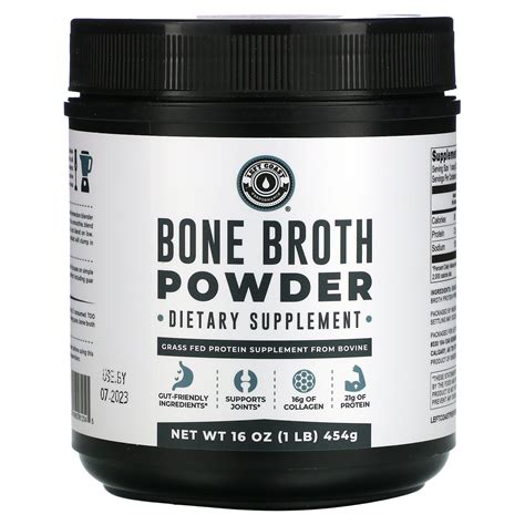 Left Coast Performance Bone Broth Protein Powder Grass Fed Beef