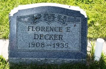 Florence Elizabeth Panting Decker 1908 1935 Find A Grave Memorial