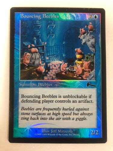 Mtg 1x Bouncing Beebles Urzas Legacy Foil Nm Magic The Gathering