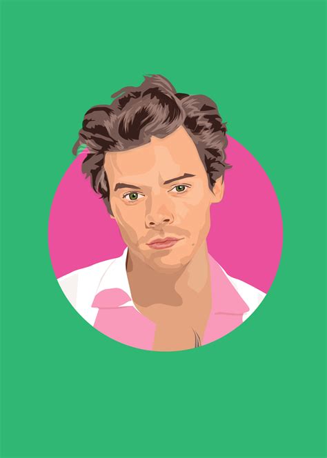 Harry Styles - Green Giclee Print - Sabi Koz Pop-Art Gift Range | 10% ...