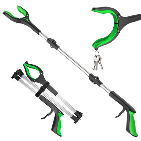 Kekoy 36 Foldable Metal Grabber Reacher With Extended Grip High