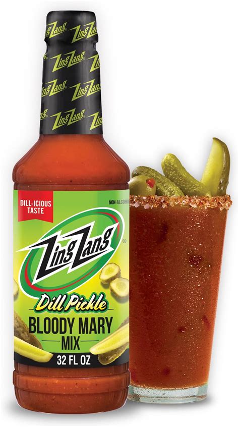 Amazon.com : Zing Zang Dill Pickle Bloody Mary Mix, Non-Alcoholic