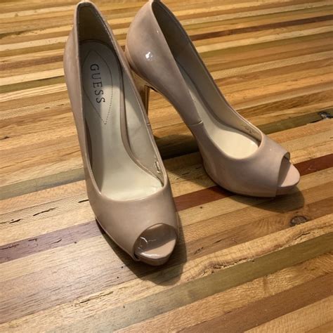 Jessica Simpson Shoes Jessica Simpson Peep Toe Heels In Nude Size 75 Poshmark