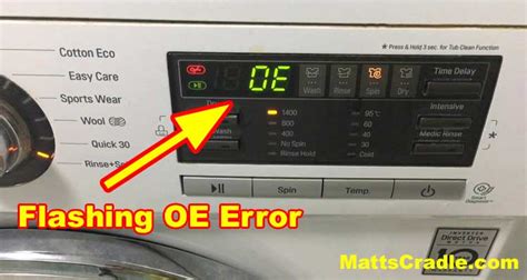 3 Ways To Fix The OE Error In LG Washing Machine