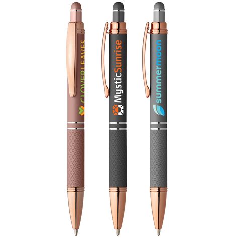 Phoenix Softy Rose Gold Gel Pen W Stylus ColorJet