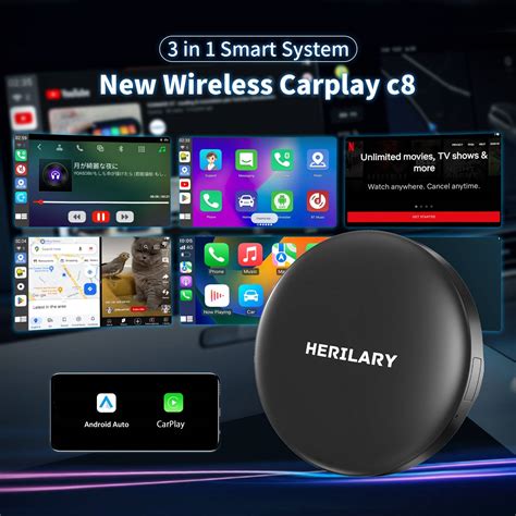 HERILARY C6 Wireless CarPlay Android AI Box Herilary