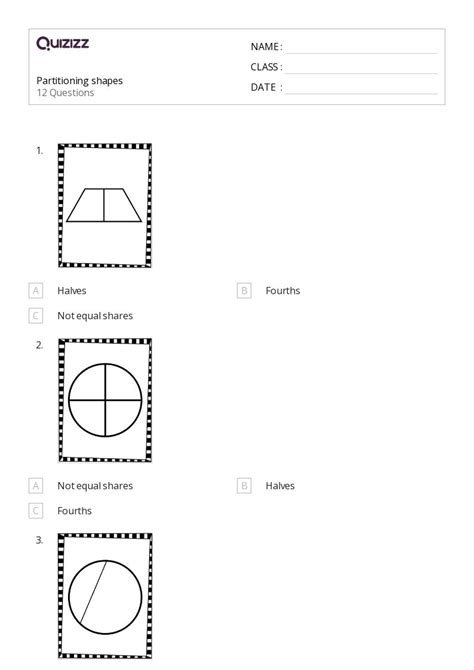 50 Decomposing Shapes Worksheets For 1st Grade On Quizizz Free And Printable