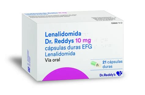 Lenalidomida Dr Reddys Mg Capsulas Duras Efg C Psulas