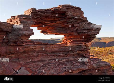 Nature' window, Mudstone formation, Kalbarri National Park, Murchison ...