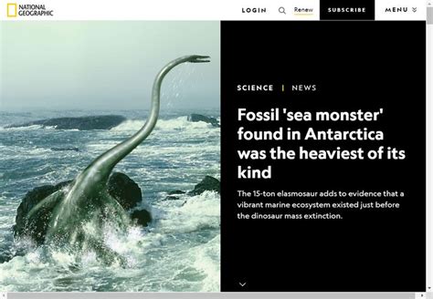 Fossil 'sea monster' found in Antarctica was the heaviest of its kind ...