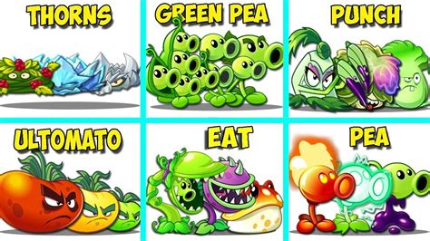 Pvz 2 Random 10 Team Plants Vs All Team Zombies Which Team Plant Will