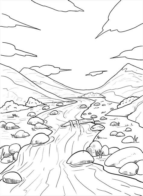 Coloriage Le Soleil Et La Rivi Re T L Charger Et Imprimer Gratuit Sur