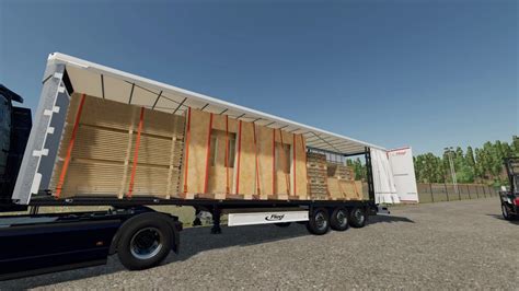 Fliegl Curtain Sided Semi Trailer V1 0 Fs22 Mod