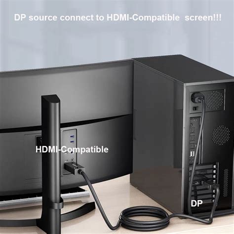 Dp 到 Hdmi 適配器支持 4k 2k 1080p 用於筆記本電腦電視監視器投影儀顯示器 蝦皮購物