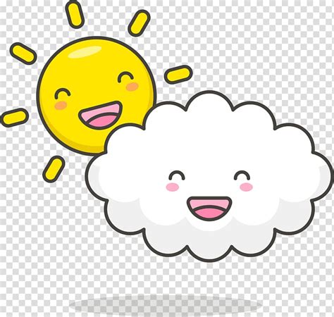 Sun And Cloud Illustration Cloud Drawing Euclidean Sun Lovely White