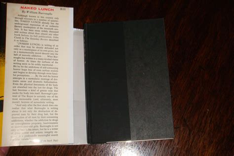 Naked Lunch St Printing By Burroughs William S Near Fine Hardcover St Edition