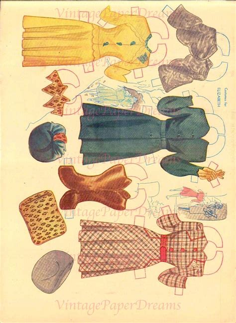 Vintage Paper Doll Printable Pdf American Beauties Paper Dolls 40s