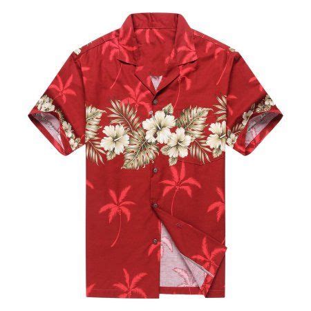 Made In Hawaii Men S Hawaiian Shirt Aloha Shirt Palm With Cross