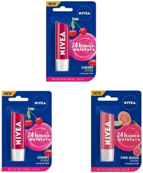 Buy Nivea Shine Caring Lip Balm Cherry Shine Cherry Shine Pink