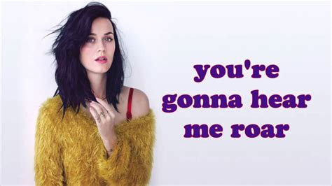 Katy Perry Roar Lyrics Youtube