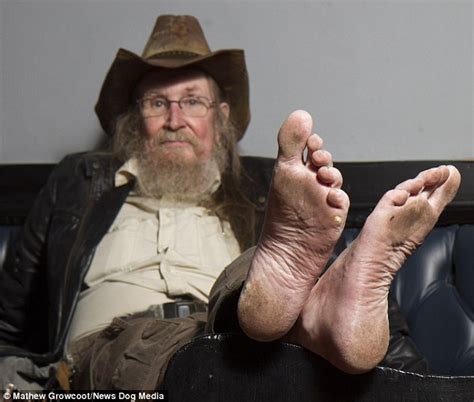 Pete The Feet Hasn T Worn Shoes Or Socks For 50 Years Daily Mail Online